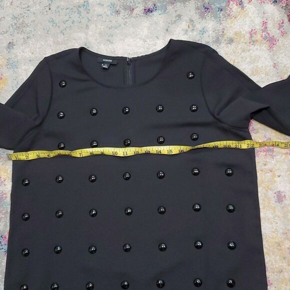 Alfani Modern Spice Blouse in Black Size M - Picture 8 of 12